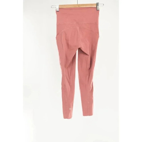 Lululemon Fast and Free High Rise Crop 21" Elite Cherry Tint | 2 - Picture 6 of 11